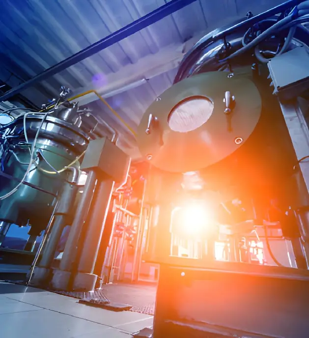 A detailed side view of a jet engine with a propeller, representing the power generation components that benefit from ARKA's PVD coatings for enhanced performance and durability.