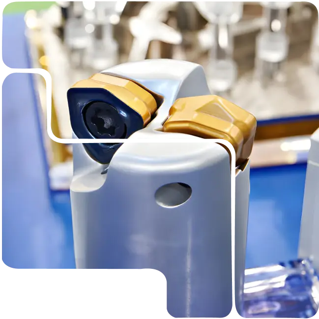 Titanium Nitride (TiN) coating on a tool for enhanced wear resistance and performance.