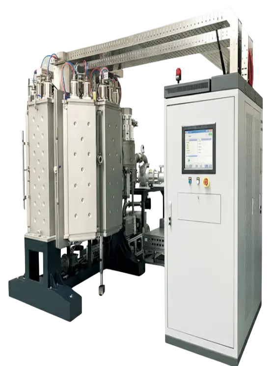 Large horizontal industrial vacuum furnace with high-pressure gas quenching capability for superior metal heat treatment and vacuum carburizing.