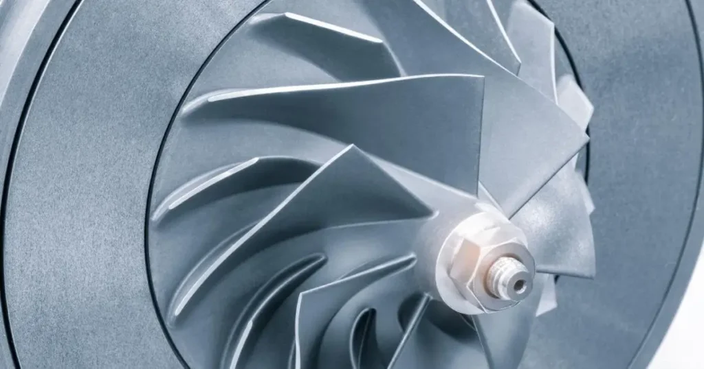 AlTiN coating on turbine component showing high temperature resistance